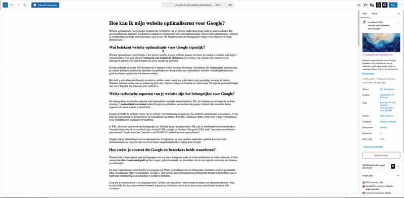 WP SEO AI - AI Editor
