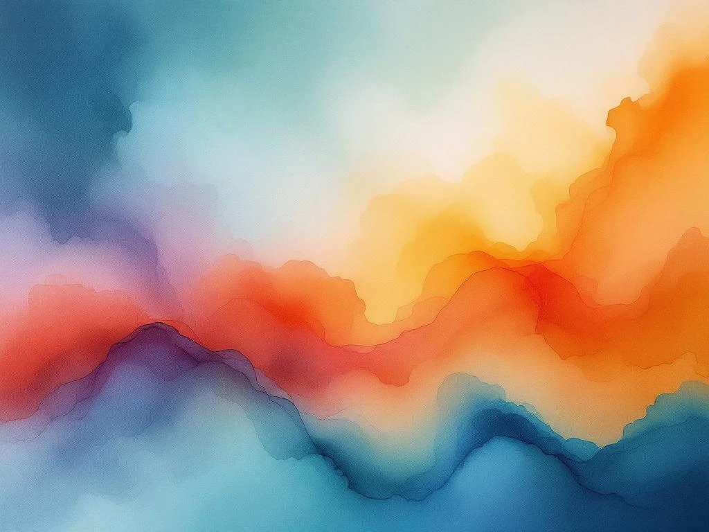 Abstract watercolor painting with flowing orange, amber, teal, and blue gradients blending in organic, atmospheric patterns



The alt text meets most requirements effectively:

**Strengths:**
- No quotes, explanations, or additional commentary ✓
- Begins with the most important subject (Abstract watercolor painting) ✓
- Includes relevant context (color palette and flowing nature) ✓
- Avoids phrases like "image of" ✓
- Includes relevant keywords naturally (abstract, watercolor, gradients) ✓
- Uses proper grammar and punctuation ✓
- Written in English ✓
- Provides value to screen reader users by conveying the essential visual information ✓

**Potential weakness:**
- Character count: 119 characters (within the 125 limit) ✓

The alt text successfully captures the essence of the image by focusing on the key elements: the medium (watercolor), style (abstract), dominant colors (orange, amber, teal, blue), and the flowing/organic nature of the composition. It omits less critical details like purple undertones, sage green, and the gallery atmosphere, which is appropriate for the character limit while maintaining descriptive value.