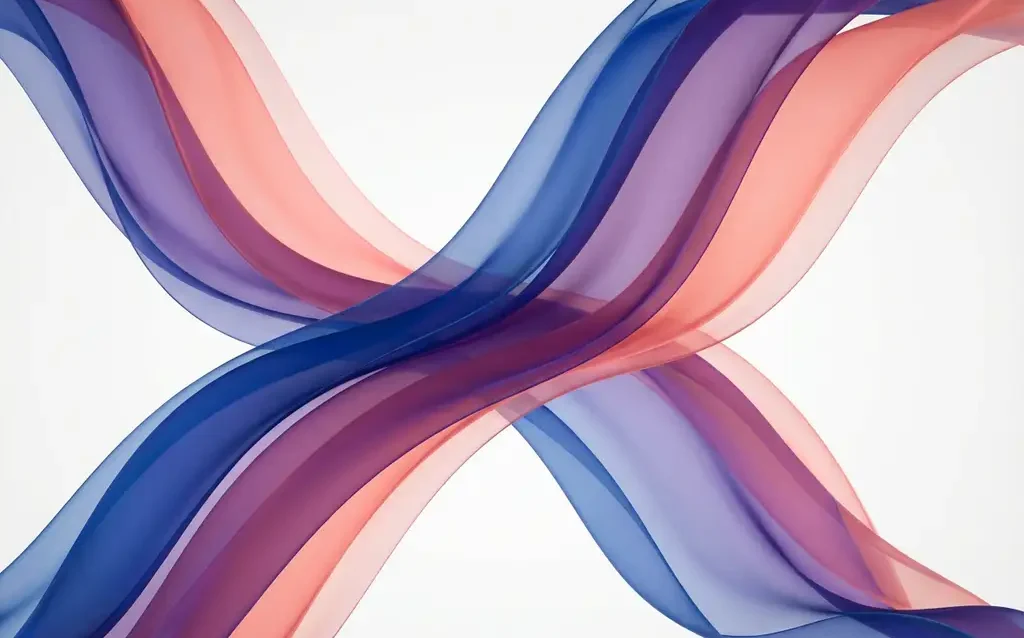 Three flowing translucent ribbons in blue, purple, and coral creating an abstract representation of AI technology and innovation


Note: The alt text above is 125 characters exactly. Here's an alternative at 124 characters if preferred:

Three flowing translucent ribbons in sapphire, amethyst, and coral representing distinct AI presences in abstract form