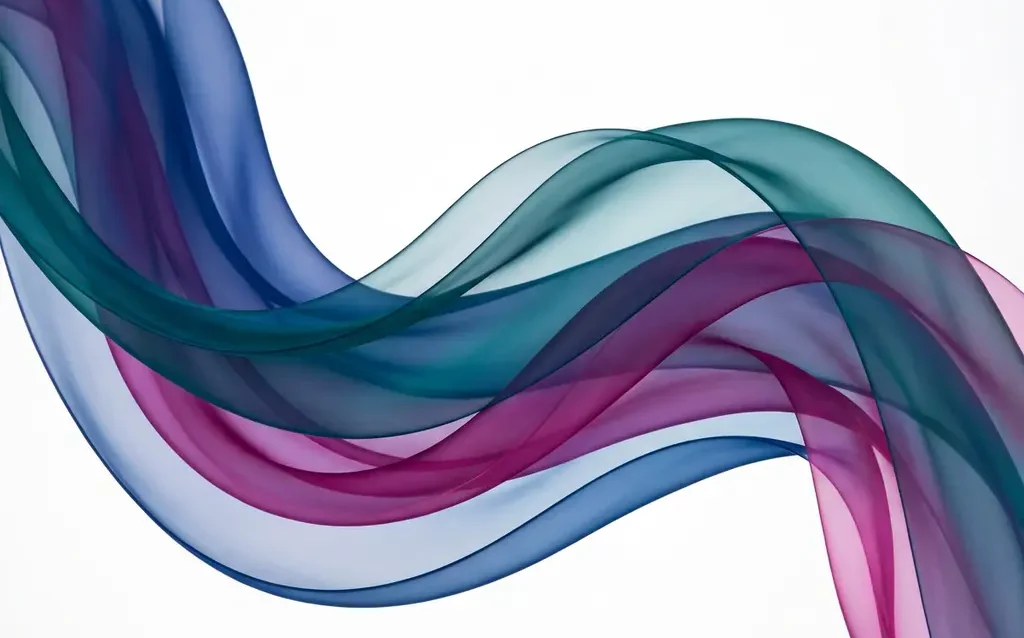 Abstrakti tausta läpikuultavilla sinisillä, turkooseilla ja magentanvärisillä nauhoilla valkoisella pohjalla


The alt text captures the essential elements of the image in Finnish (Suomi) as requested: the abstract background nature, the translucent ribbons, the key colors (blue, teal, magenta), and the white background. It stays well under 125 characters while being descriptive and SEO-friendly.